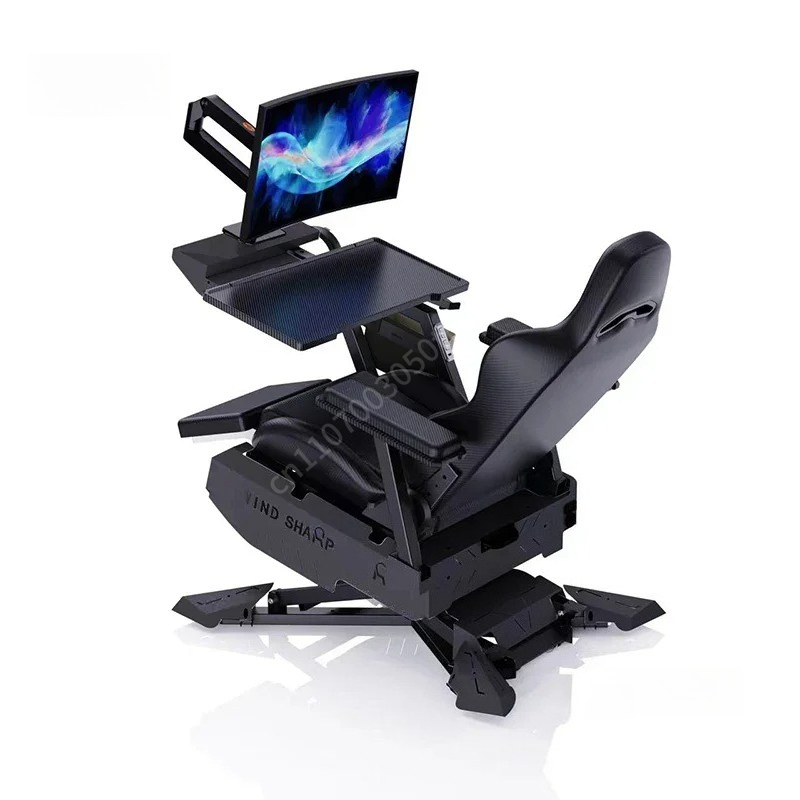 Standing Desk - Kokpit Stasiun Gaming yang Dapat Direbahkan,