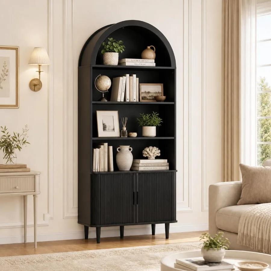 Bookshelf - Rak Buku Berbentuk Lengkungan Tinggi untuk