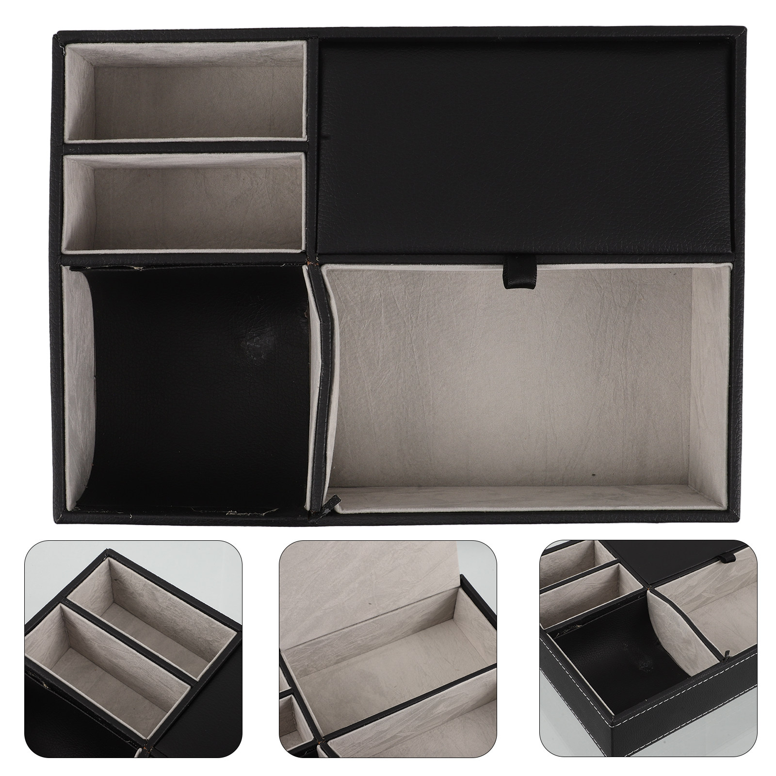 Desk Organizer - Nampan Meja Multifungsi dari Bahan PU,