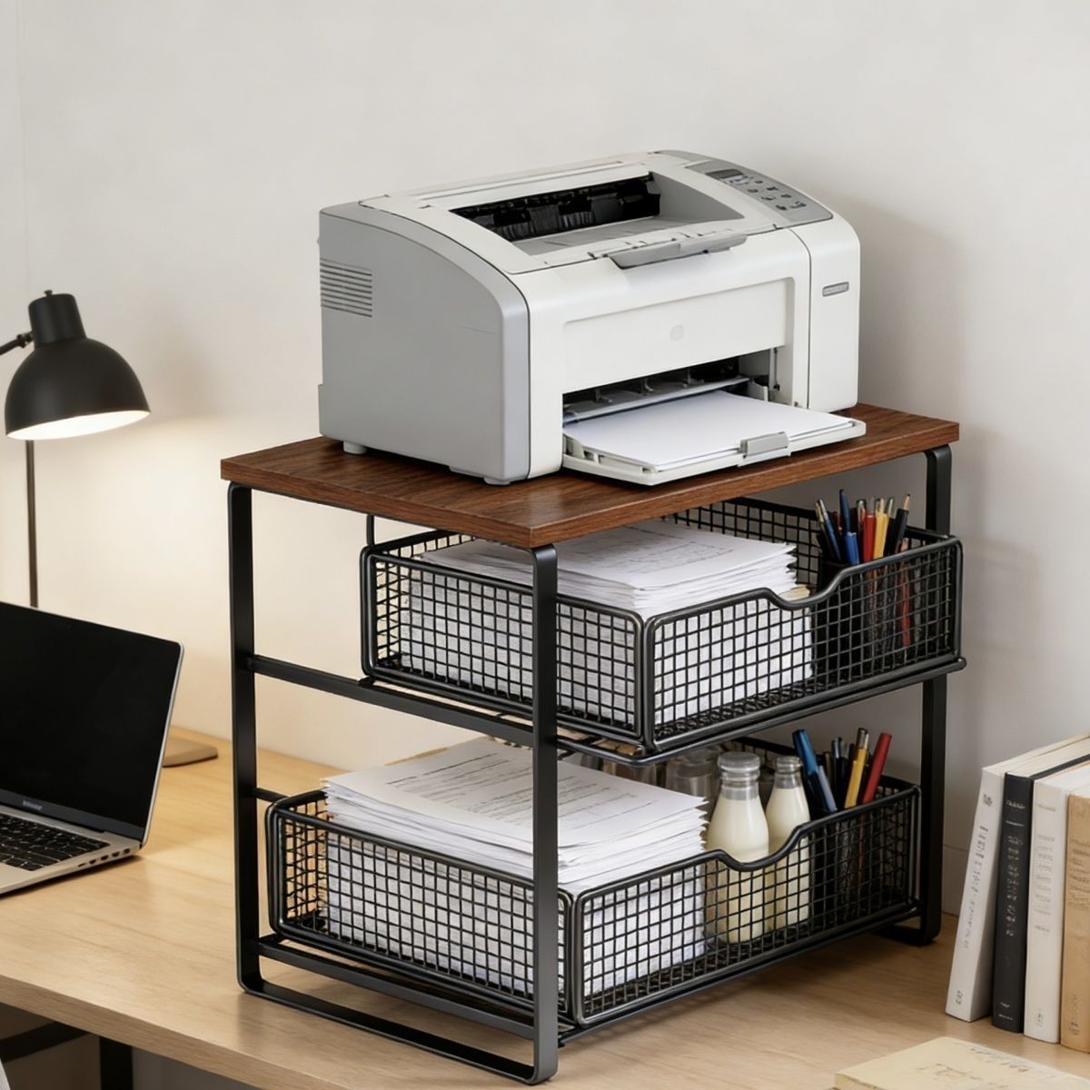 Rak Penyimpanan Printer Meja K - Printer Stand ulasan dan harga