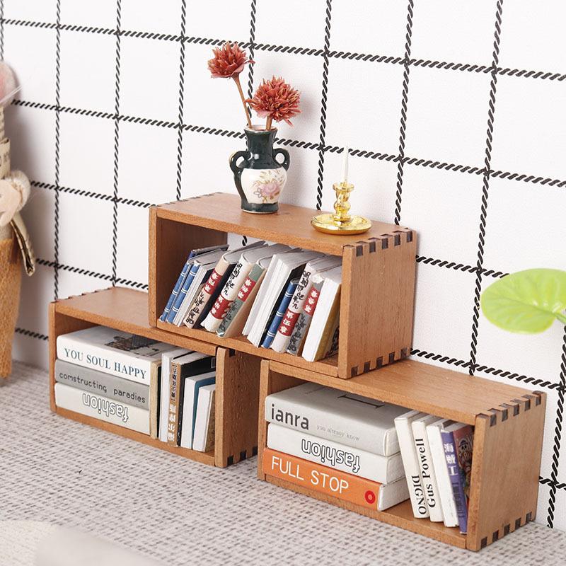 1 Buah 1:12 Rumah Boneka Minia - Bookshelf ulasan dan harga