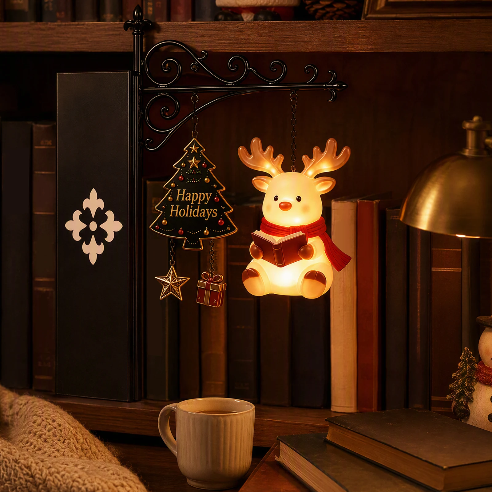 Lampu Malam Bercahaya Hangat,  - Bookshelf ulasan dan harga
