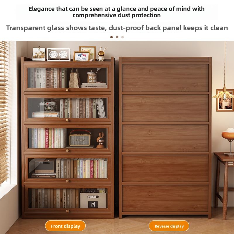 Rak Buku Bambu Multifungsi, Ra - Bookshelf ulasan dan harga