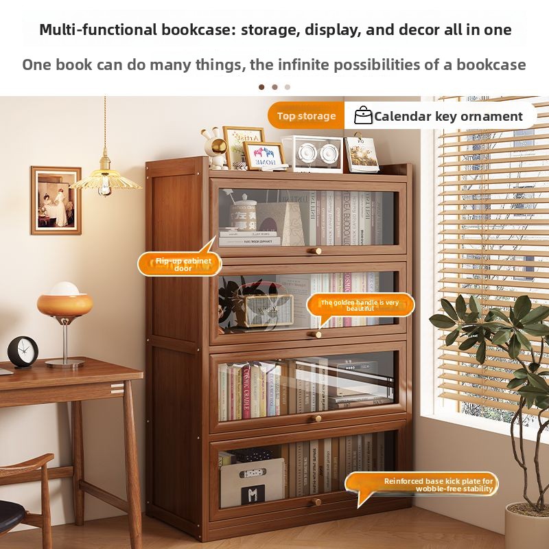 Rak Buku Bambu Multifungsi, Ra - Bookshelf ulasan dan harga