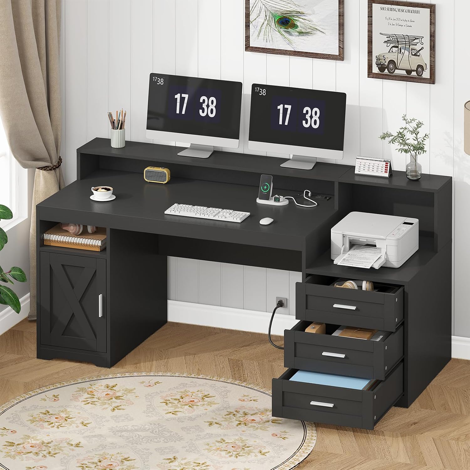 Meja Komputer Model Rumah Pert - Printer Stand ulasan dan harga