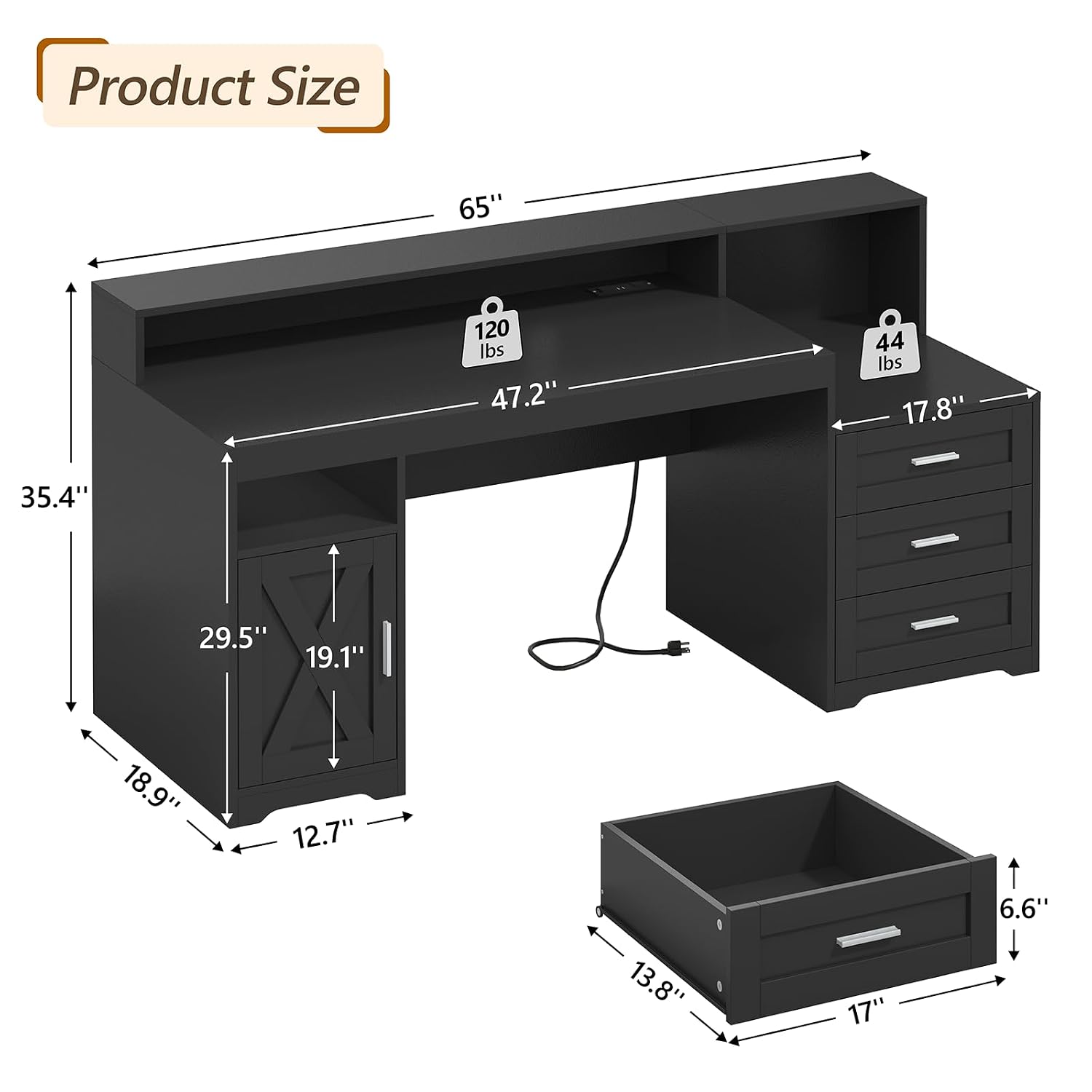 Meja Komputer Model Rumah Pert - Printer Stand ulasan dan harga
