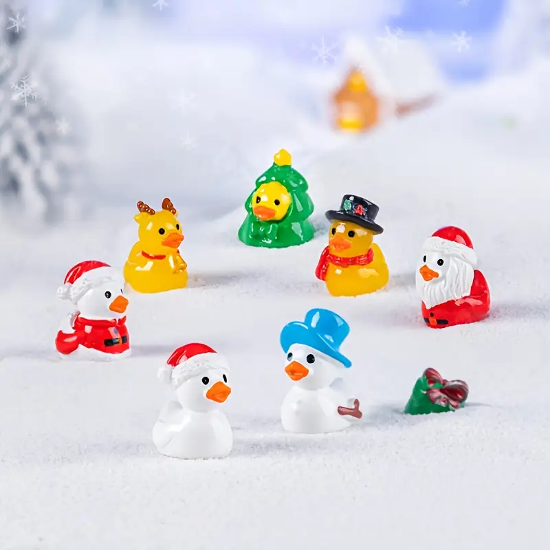 4/8 Buah Miniatur Bebek Natal  - Office Furniture Brands ulasan dan harga