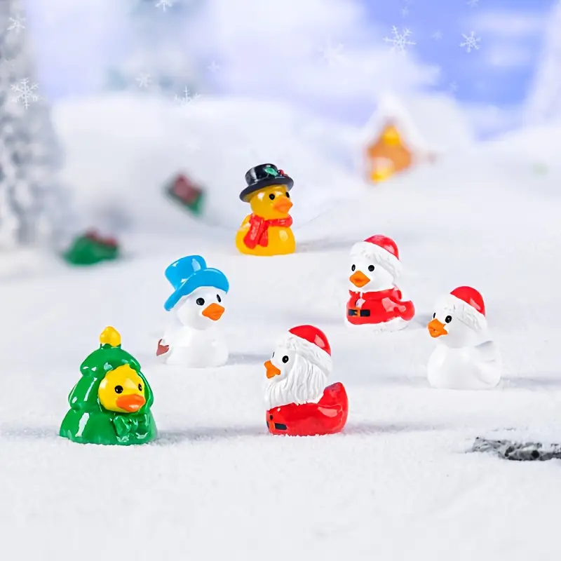 4/8 Buah Miniatur Bebek Natal  - Office Furniture Brands ulasan dan harga