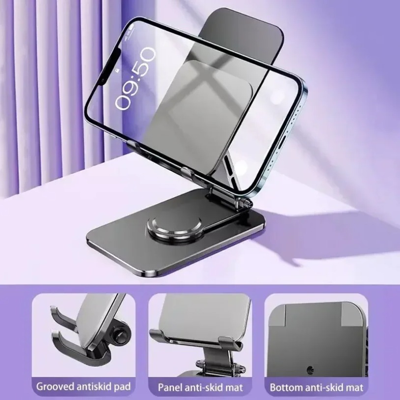360 °   Penyangga Ponsel Logam - Standing Desk ulasan dan harga
