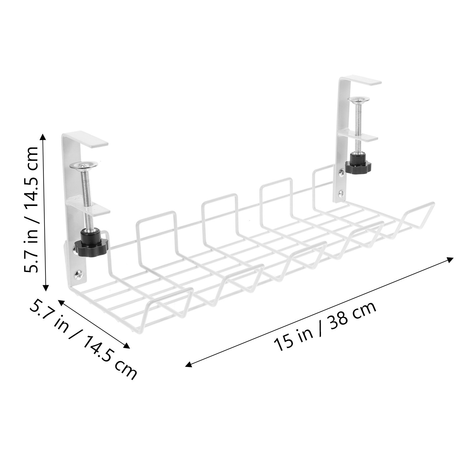 Rak Penyimpanan Kabel Baja Kar - Desk Organizer ulasan dan harga